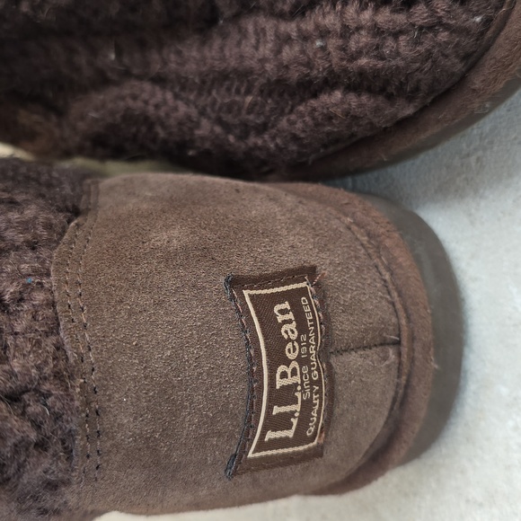 L.L. Bean Women's Brown Knit Boots - Picture 2 of 9